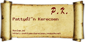 Pattyán Kerecsen névjegykártya